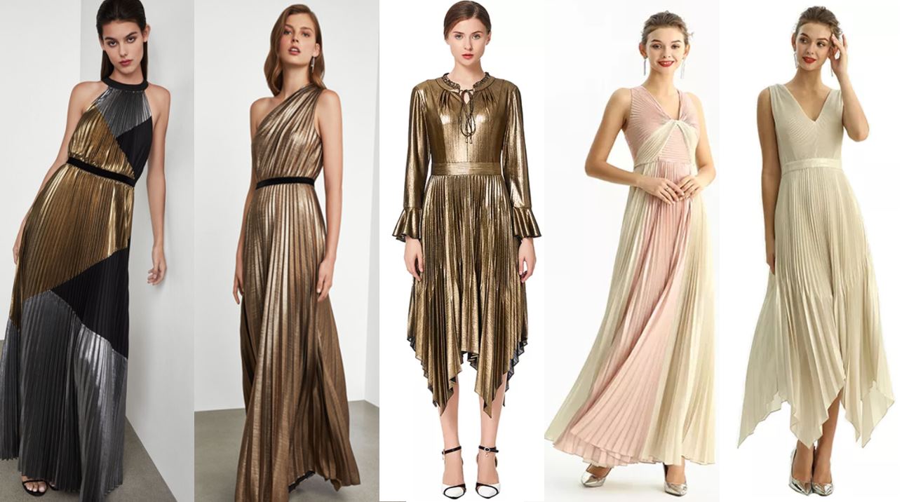 New year dress - metallic