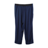 C799 Women solid back elasticated waist cropped casual pants