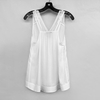G651 Women Solid plunged v-neck multi-straps tank top