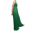 R404 Women Solid sleeveless sunburst pleated party jumpsuit