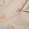 G41762 Women Knit notch collar long sleeves career tailored short blazer