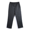 P248 Women faux leather diamond quilted zip cuff pants
