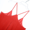 Y730 Women Silk rayon velvet V-neck racer back strappy camisole top