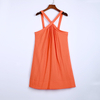 1385 Women Halter criss-crossing strap bare shoulder casual mini dress