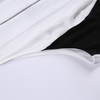 N218 Women Color-blocked halter neck front zip casual tank top