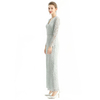 R172-1 Women All-over lace V-neck long sleeve party jumpsuit 