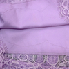 C165-3 Women Cut out embroidery long sleeves waist-tie evening maxi robe dress