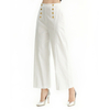 P213 Women cotton polyester stretch cropped sailor trousers