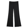 B881 Women Solid mid-rise straight-legs tailored trousers