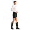 T195 Women Stretch poplin shirt collar long sleeves career fitted blouse