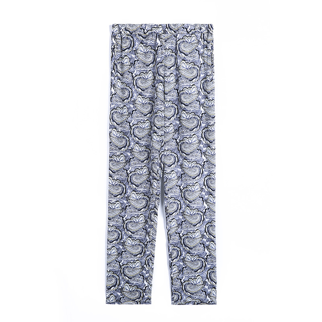 6217 Women Paisley print elasticated waist pull-on casual pants