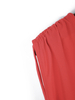 2A52 Women Solid V-neck crossover ruched shoulder asymmetric hem wrap top