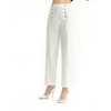 P213 Women cotton polyester stretch cropped sailor trousers