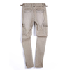 D647 Women overdye cotton twill zip cuff cargo pants