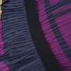 T869 Women Color-block patchwork design pleated midi party dress