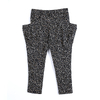 B770 Print knit big pouch-pocket tapered leg cropped pants