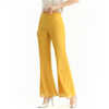 P159-2 Women Polyester georgette fit and flare boot-cut full-length pants.