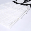 Z224 Women Color-block multi-strap criss-cross back pleated tiered party short dress