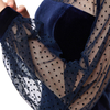 D030 Women Velvet knit mock neck long puff sleeves fitted midi party dress