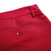 B431 Women solid classic mid-rise tailored smart causal shorts