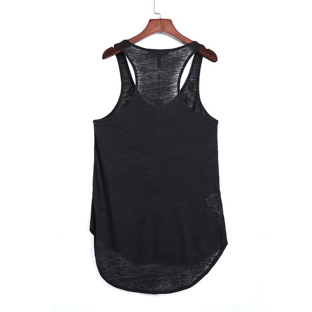 G755 Women Solid textured burnout knit sequin-applique racer-back tank top