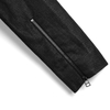 F891 Women Solid twill V neck long sleeve zipper-waisted cropped jacket 