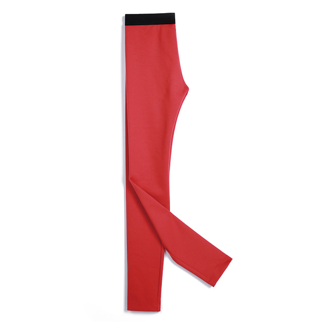 C027 Women Solid Ponte knit elasticated waist leggings