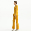 J156-3 Women Velvet notched lapel long sleeves tailored-cut single-breasted blazer