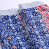 C892 Women Motif block print pull-on casual mini shorts