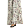 D202 Print CDC Single Shoulder Sunburst Pleated Maxi Evening Dress
