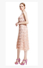 D003 Women Multi layers fringes sleeveless midi party dress