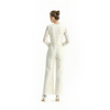 R172 Women All-over lace long sleeve party jumpsuit 