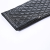 P248 Women faux leather diamond quilted zip cuff pants