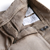 D647 Women overdye cotton twill zip cuff cargo pants