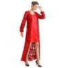 C165-1 Cut Out Embroidery Maxi Evening Dress