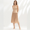 C156 Women Solid Satin Strappy Camisole Casual Top