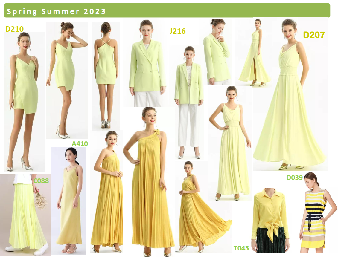 2023 spring color - yellow lime