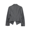 B743 Women Knit long sleeve half lined career tailored short blazer