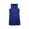9K42 Women Stretch faux suede round neck sleeveless short sheath dress