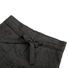B528 Women Solid crinkle textured belted mini shorts