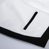 G470 Women Color-block suiting fabric mid waist flapped pocket mini skirt