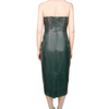 D339 Women croc embossed faux-leather strapless tight fit tube dress