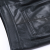 P243 Women faux leather zipped pockets smart casual mini shorts
