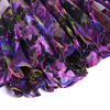 V795 Women Floral print chiffon color-block tulle-panelled pleated midi dress