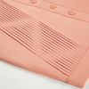 C005 Women Tencel blend pintuck detail asymmetric mini skirt