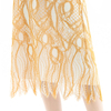 D098-1 Women fashion eyelash lace sleeveless straight-cut party midi dress