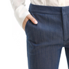 P164-2 Women Tencel polyester stretch denim flared smart casual tailored trousers