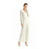 R172 Women All-over lace long sleeve party jumpsuit 
