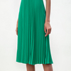D208-1 Women solid heavy georgette halter neck pleated midi dress