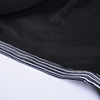 H312 Women Stripe knit long sleeve zipper-waisted cropped jacket 